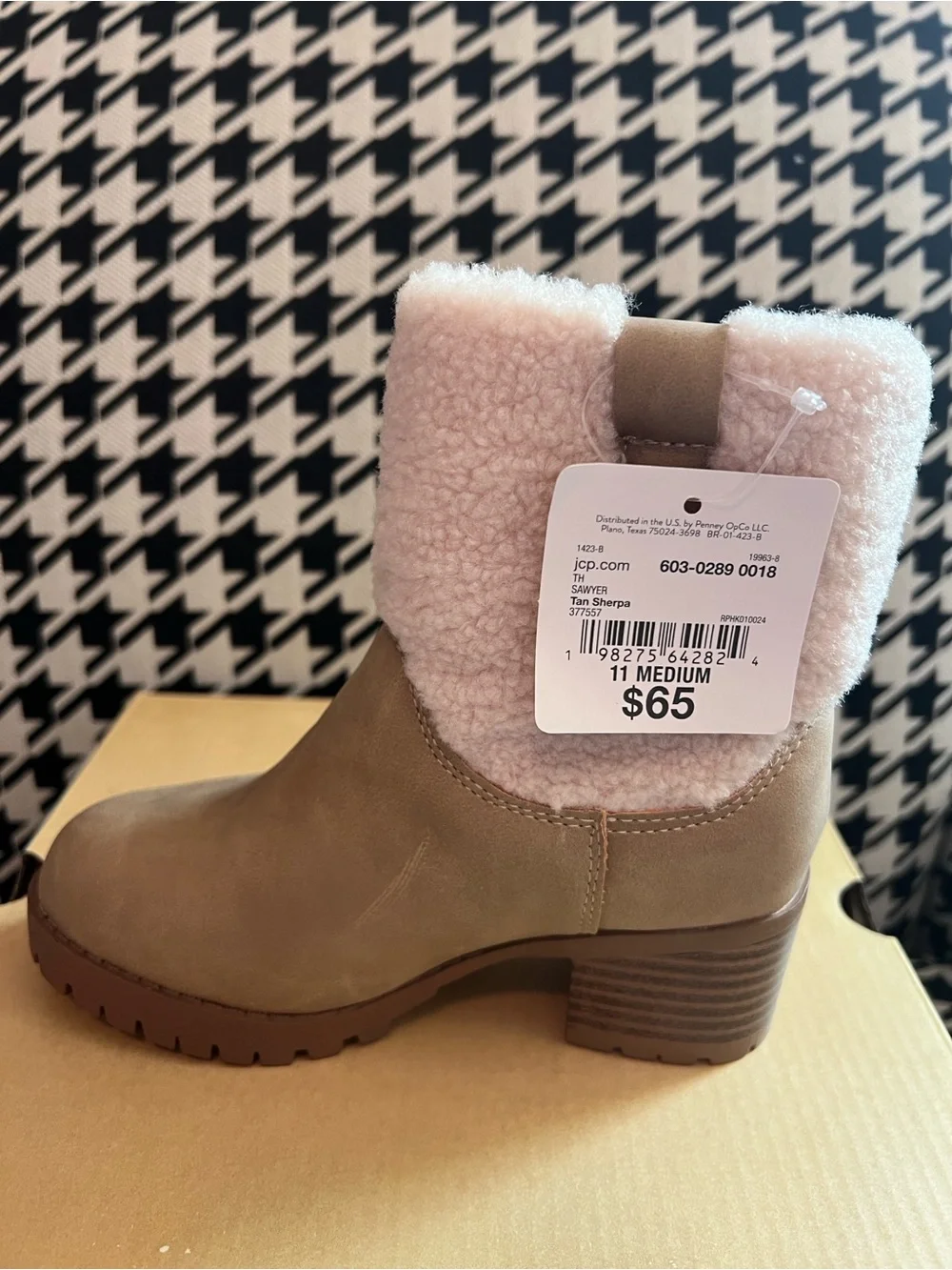 Thereabouts Girls Sawyer Stacked Heel Bootie- Size 11